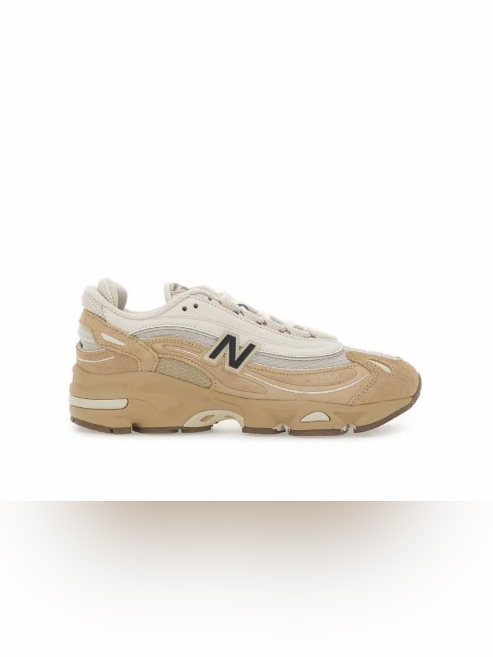 New Balance Men's 1000 Trainer in Beige and Cream